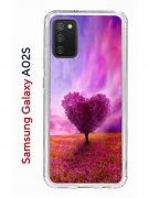 Чехол-накладка Samsung Galaxy A02s (594636) Kruche PRINT Pink heart