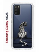 Чехол-накладка Samsung Galaxy A02s (594636) Kruche PRINT Tiger