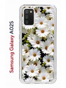 Чехол-накладка Samsung Galaxy A02s Kruche Print Ромашки