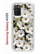 Чехол-накладка Samsung Galaxy A02s Kruche Print Ромашки