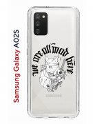 Чехол-накладка Samsung Galaxy A02s (594636) Kruche PRINT J-Cat