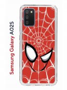 Чехол-накладка Samsung Galaxy A02s Kruche Print Человек-Паук красный