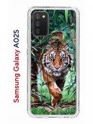 Чехол-накладка Samsung Galaxy A02s Kruche Print Крадущийся тигр