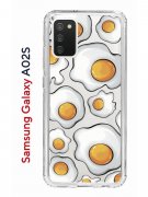 Чехол-накладка Samsung Galaxy A02s (594636) Kruche PRINT Глазунья