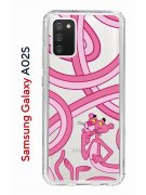 Чехол-накладка Samsung Galaxy A02s (594636) Kruche PRINT Розовая Пантера
