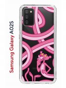 Чехол-накладка Samsung Galaxy A02s (594636) Kruche PRINT Розовая Пантера