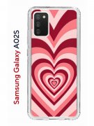 Чехол-накладка Samsung Galaxy A02s Kruche Print Сердце