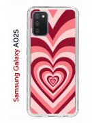 Чехол-накладка Samsung Galaxy A02s Kruche Print Сердце