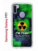 Чехол-накладка Samsung Galaxy M11/A11 Kruche Print Toxic