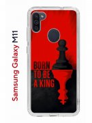 Чехол-накладка Samsung Galaxy M11 (588927) Kruche PRINT Born to be a King
