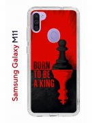 Чехол-накладка Samsung Galaxy M11 (588927) Kruche PRINT Born to be a King