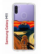 Чехол-накладка Samsung Galaxy M11/A11 Kruche Print Cookie Scream