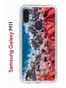 Чехол-накладка Samsung Galaxy M11 (588927) Kruche PRINT Морской берег