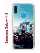 Чехол-накладка Samsung Galaxy M11 (588927) Kruche PRINT Киберпанк