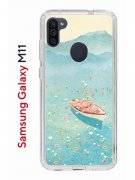 Чехол-накладка Samsung Galaxy M11 (588927) Kruche PRINT озеро цветов