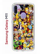 Чехол-накладка Samsung Galaxy M11/A11 Kruche Print Симпсоны