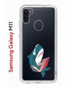 Чехол-накладка Samsung Galaxy M11 (588927) Kruche PRINT Акула