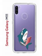 Чехол-накладка Samsung Galaxy M11 (588927) Kruche PRINT Акула