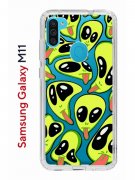 Чехол-накладка Samsung Galaxy M11 (588927) Kruche PRINT Инопланетянин