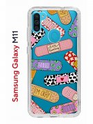Чехол-накладка Samsung Galaxy M11 (588927) Kruche PRINT Милые пластыри