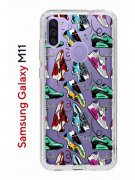 Чехол-накладка Samsung Galaxy M11 (588927) Kruche PRINT Кроссы Nike Air Max