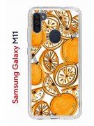 Чехол-накладка Samsung Galaxy M11 (588927) Kruche PRINT Апельсины