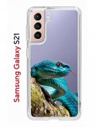 Чехол-накладка Samsung Galaxy S21/S30 Kruche Print Змея