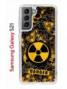 Чехол-накладка Samsung Galaxy S21 Kruche Print Danger