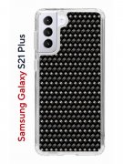 Чехол-накладка Samsung Galaxy S21 Plus (594681) Kruche PRINT Карбон