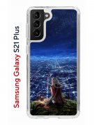 Чехол-накладка Samsung Galaxy S21 Plus Kruche Print Ночные Огни