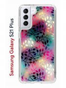 Чехол-накладка Samsung Galaxy S21 Plus (594681) Kruche PRINT Цветные листья