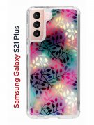 Чехол-накладка Samsung Galaxy S21 Plus (594681) Kruche PRINT Цветные листья