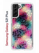 Чехол-накладка Samsung Galaxy S21 Plus (594681) Kruche PRINT Цветные листья