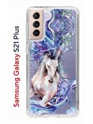 Чехол-накладка Samsung Galaxy S21 Plus (594681) Kruche PRINT Грация