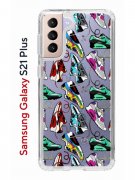 Чехол-накладка Samsung Galaxy S21 Plus (594681) Kruche PRINT Кроссы Nike Air Max