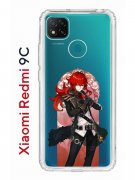 Чехол-накладка Xiaomi Redmi 9C (591325) Kruche PRINT Дилюк Геншин