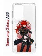 Чехол-накладка Samsung Galaxy A33 Kruche Print Дилюк Геншин