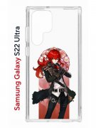 Чехол-накладка Samsung Galaxy S22 Ultra (610632) Kruche PRINT Дилюк Геншин