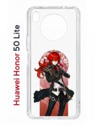 Чехол-накладка Huawei Honor 50 Lite (610636) Kruche PRINT Дилюк Геншин