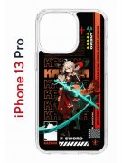 Чехол-накладка Apple iPhone 13 Pro (606543) Kruche PRINT Казуха Геншин