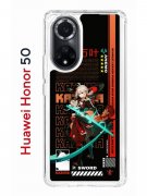 Чехол-накладка Huawei Honor 50/Nova 9 Kruche Print Казуха Геншин