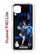 Чехол-накладка Huawei P40 Lite Kruche Print Странник Геншин