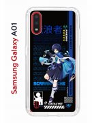 Чехол-накладка Samsung Galaxy A01/A015 Kruche Print Странник Геншин