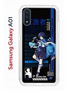 Чехол-накладка Samsung Galaxy A01/A015 Kruche Print Странник Геншин