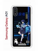 Чехол-накладка Samsung Galaxy A01/A015 Kruche Print Странник Геншин