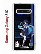 Чехол-накладка Samsung Galaxy S10 Kruche Print Странник Геншин