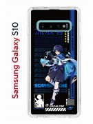 Чехол-накладка Samsung Galaxy S10 Kruche Print Странник Геншин