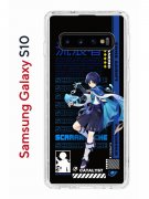 Чехол-накладка Samsung Galaxy S10 Kruche Print Странник Геншин