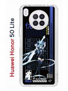 Чехол-накладка Huawei Honor 50 Lite (610636) Kruche PRINT Эола Геншин