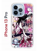 Чехол-накладка iPhone 13 Pro Kruche Print Гвен Человек-Паук